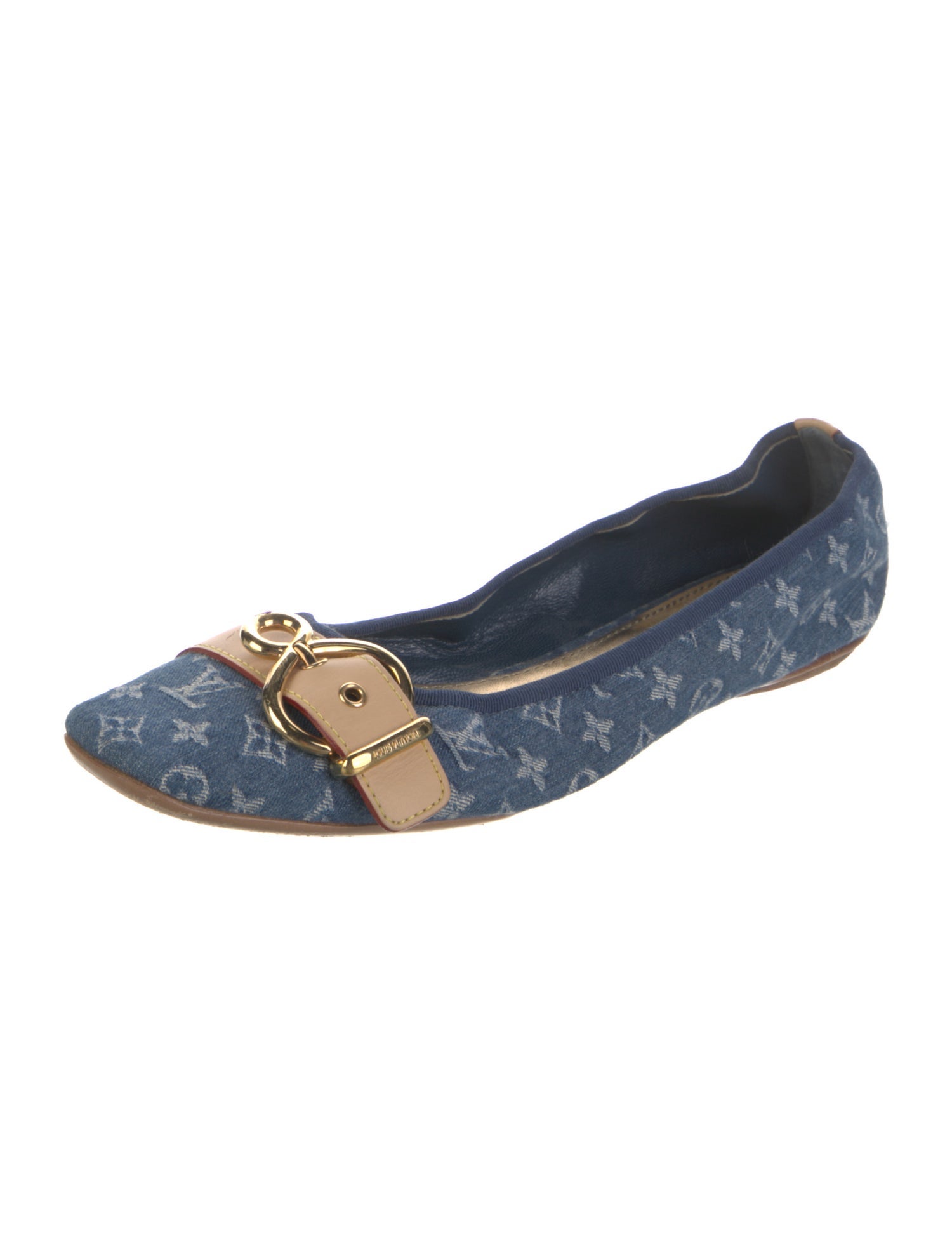 Louis Vuitton LV Monogram Denim Ballet Flats
